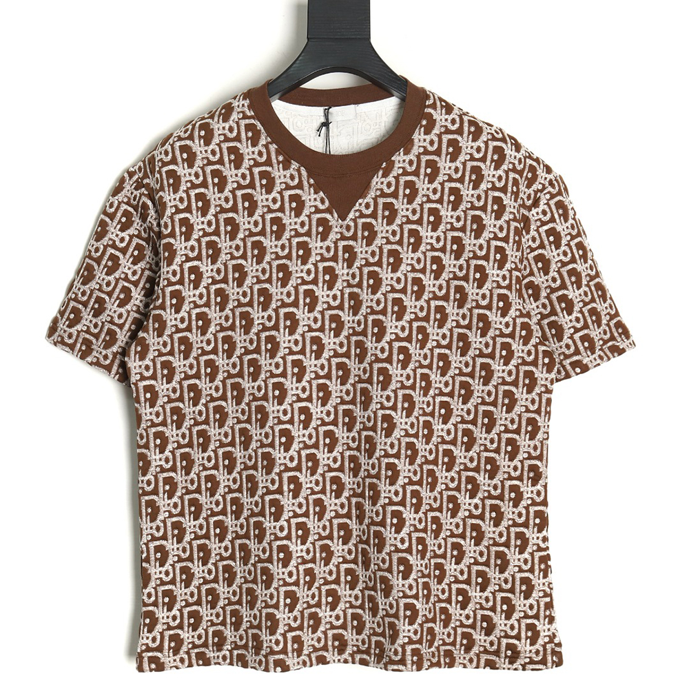 Dior all over print monogram jacquard short sleeves