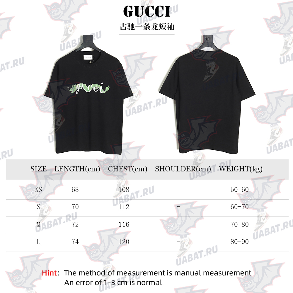 Gucci dragon print short sleeve TSK1