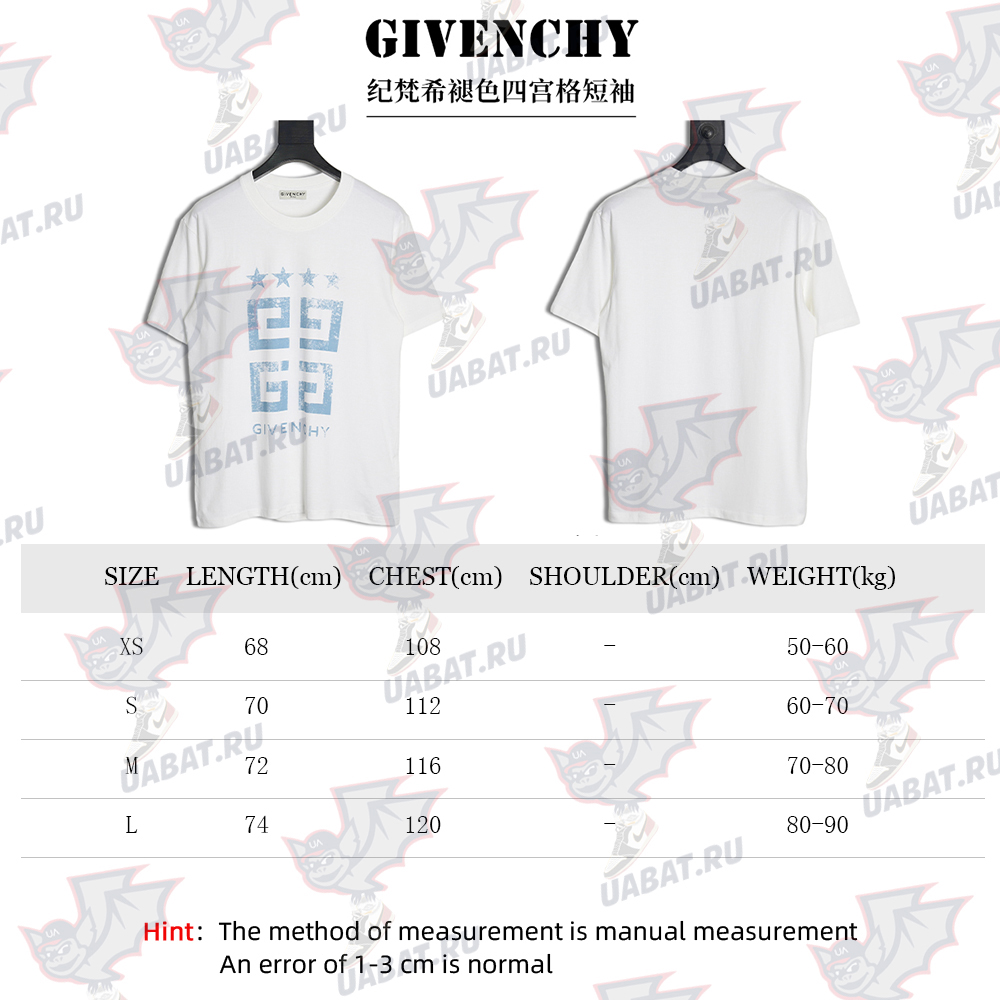 Givenchy faded square short sleeves