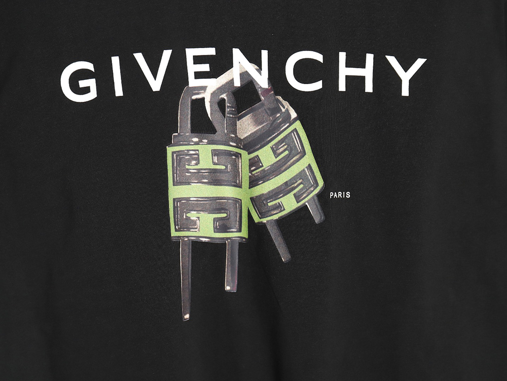 Givenchy lock letter print short sleeves TSK1