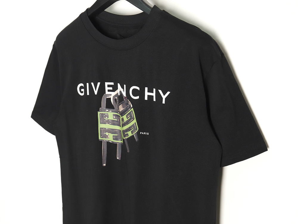 Givenchy lock letter print short sleeves TSK1