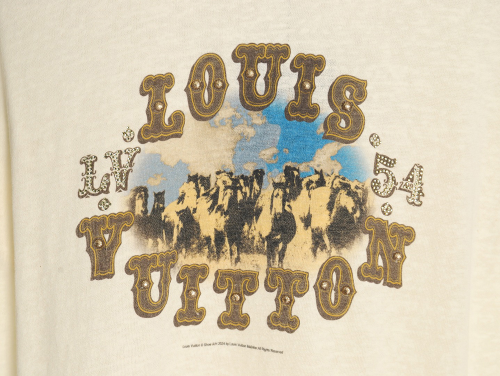 Louis Vuitton Linen Cotton Cloud Short Sleeve T-Shirt