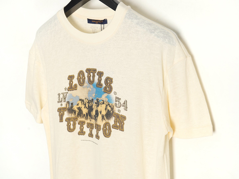 Louis Vuitton Linen Cotton Cloud Short Sleeve T-Shirt