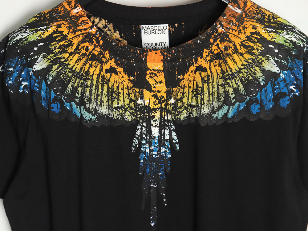 Marcelo Burlon Colorful Shoulder Wing Short Sleeve