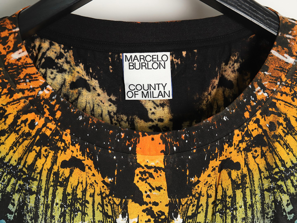 Marcelo Burlon Colorful Shoulder Wing Short Sleeve