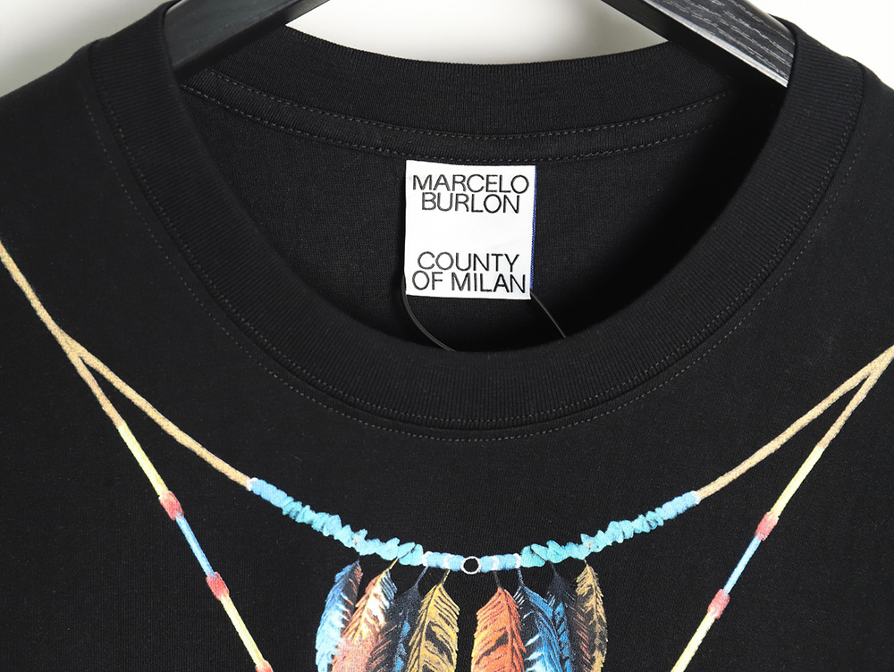 Marcelo Burlon colorful necklace short sleeve