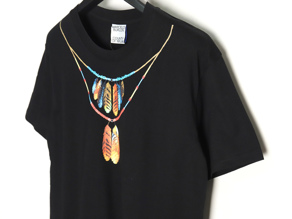 Marcelo Burlon colorful necklace short sleeve