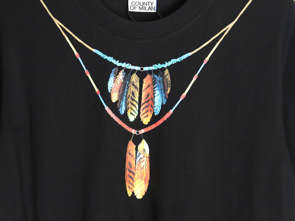 Marcelo Burlon colorful necklace short sleeve