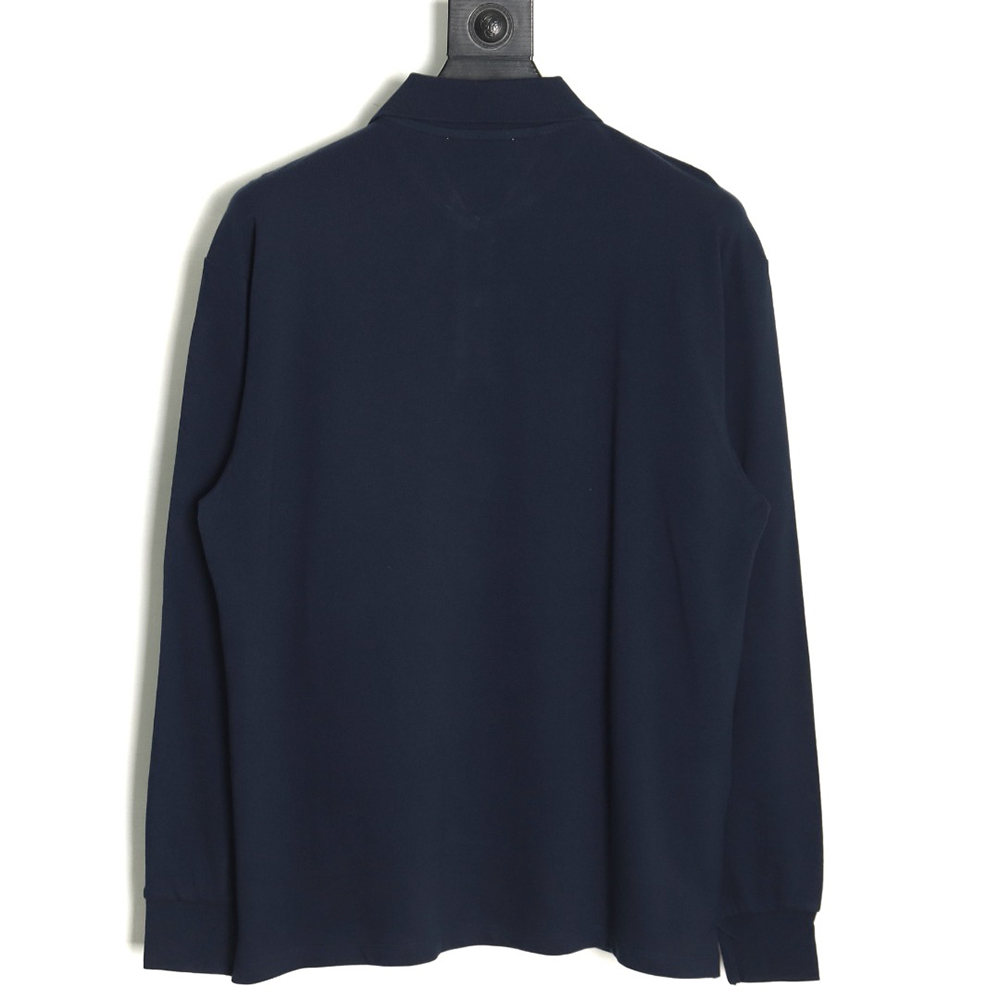 Miu Miu long-sleeved polo shirt with embroidered letters