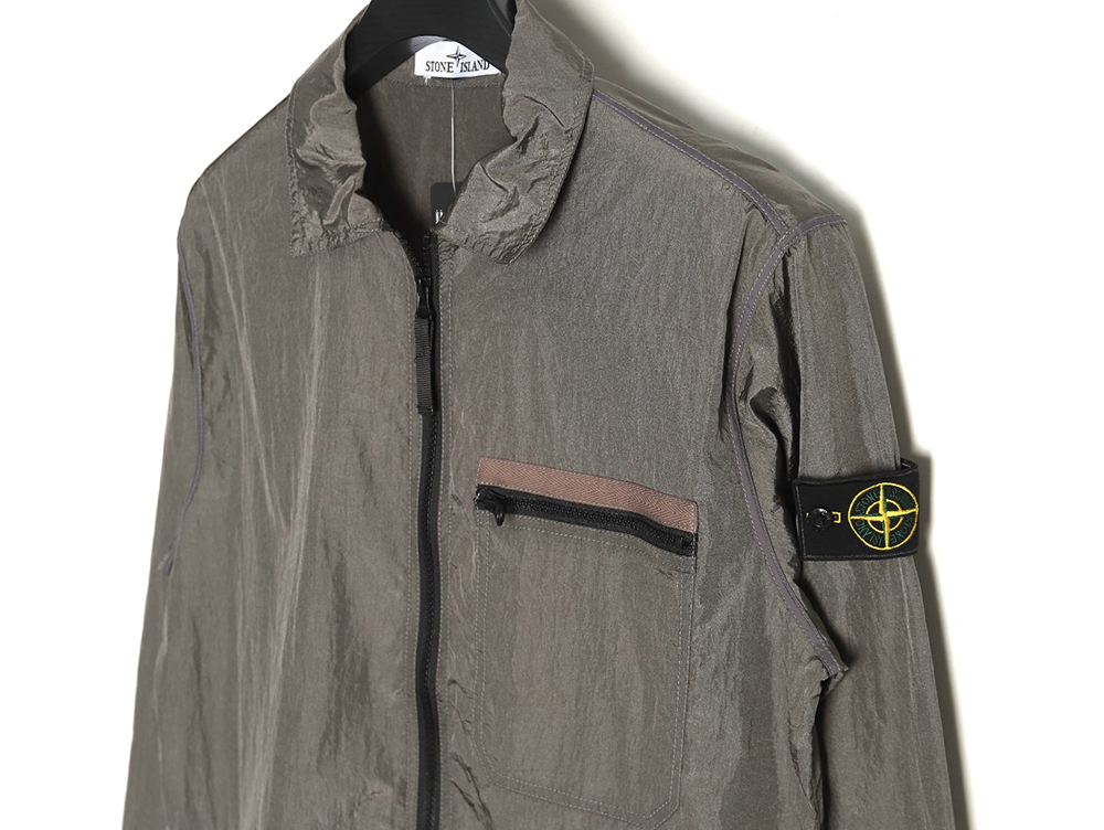 Stone Island Nylon Meta Zip Jacket Sun Protection Clothing TSK1