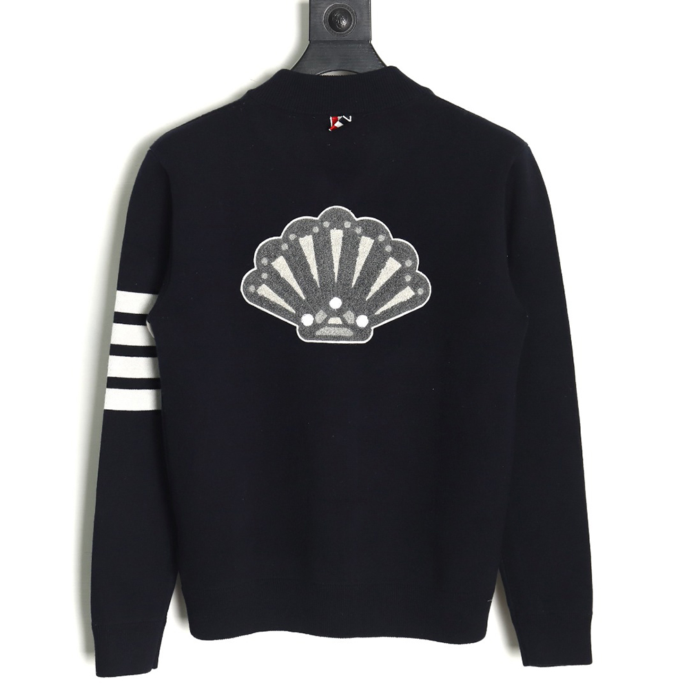 Thom Browne Peacock Zip Baseball Jacket TSK1