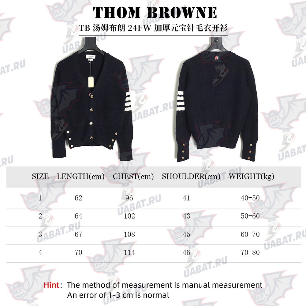 Thom Browne Thickened Yuanbao Needle Cardigan TSK2