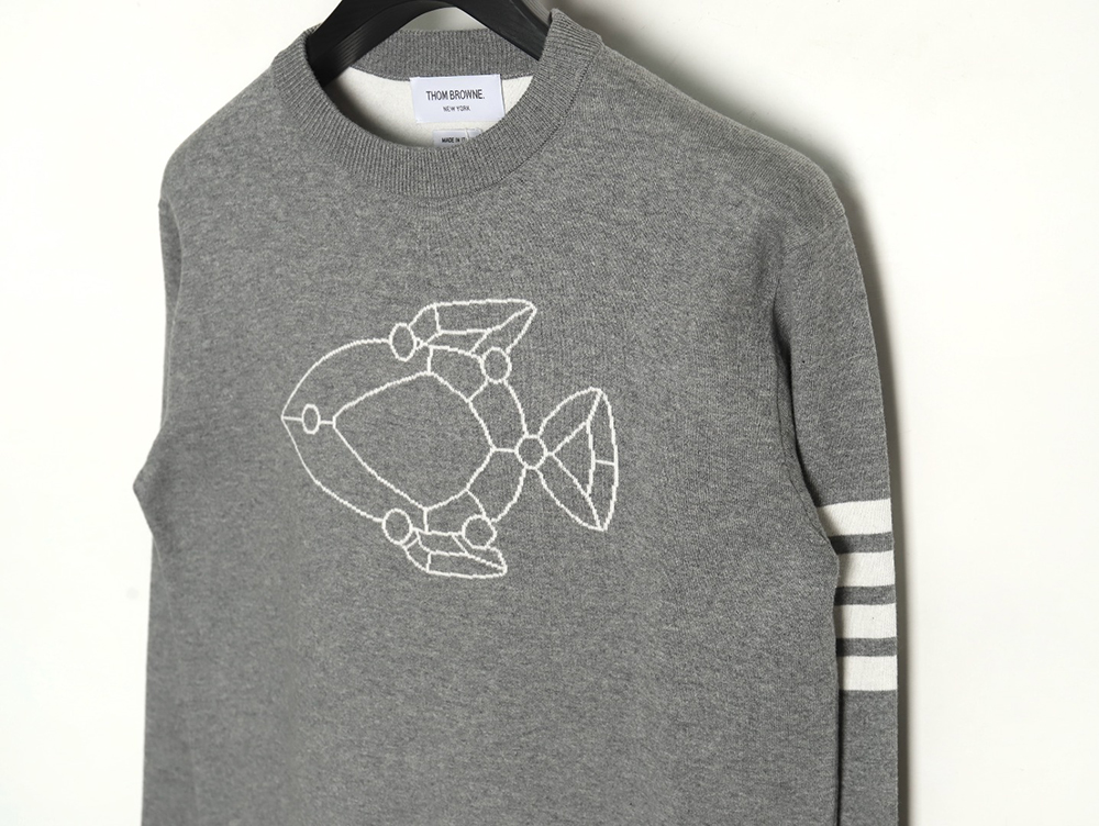 Thom Browne Submarine Jacquard Crew Neck Sweater