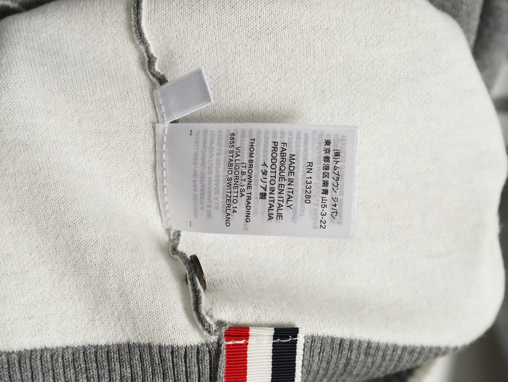 Thom Browne Submarine Jacquard Crew Neck Sweater