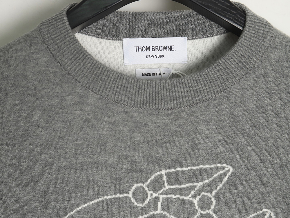 Thom Browne Submarine Jacquard Crew Neck Sweater