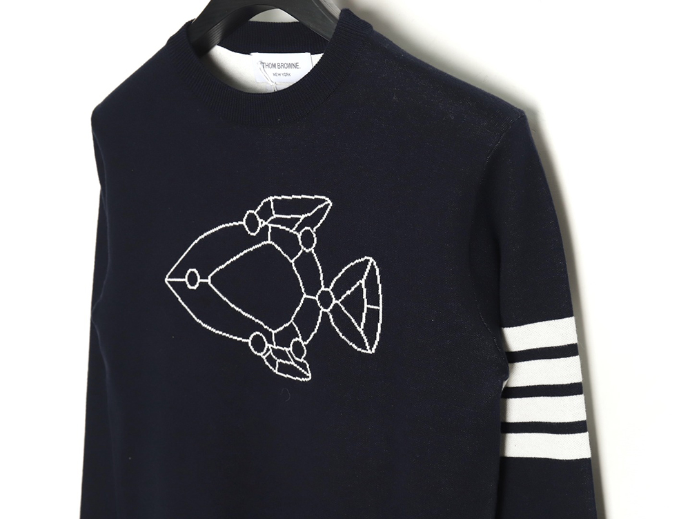 Thom Browne Submarine Jacquard Crew Neck Sweater TSK1