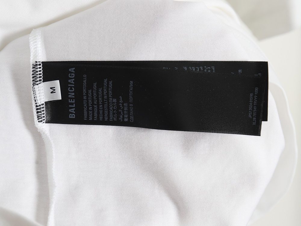 Balenciaga lettering print short sleeves