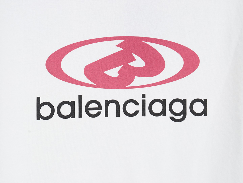 Balenciaga lettering print short sleeves