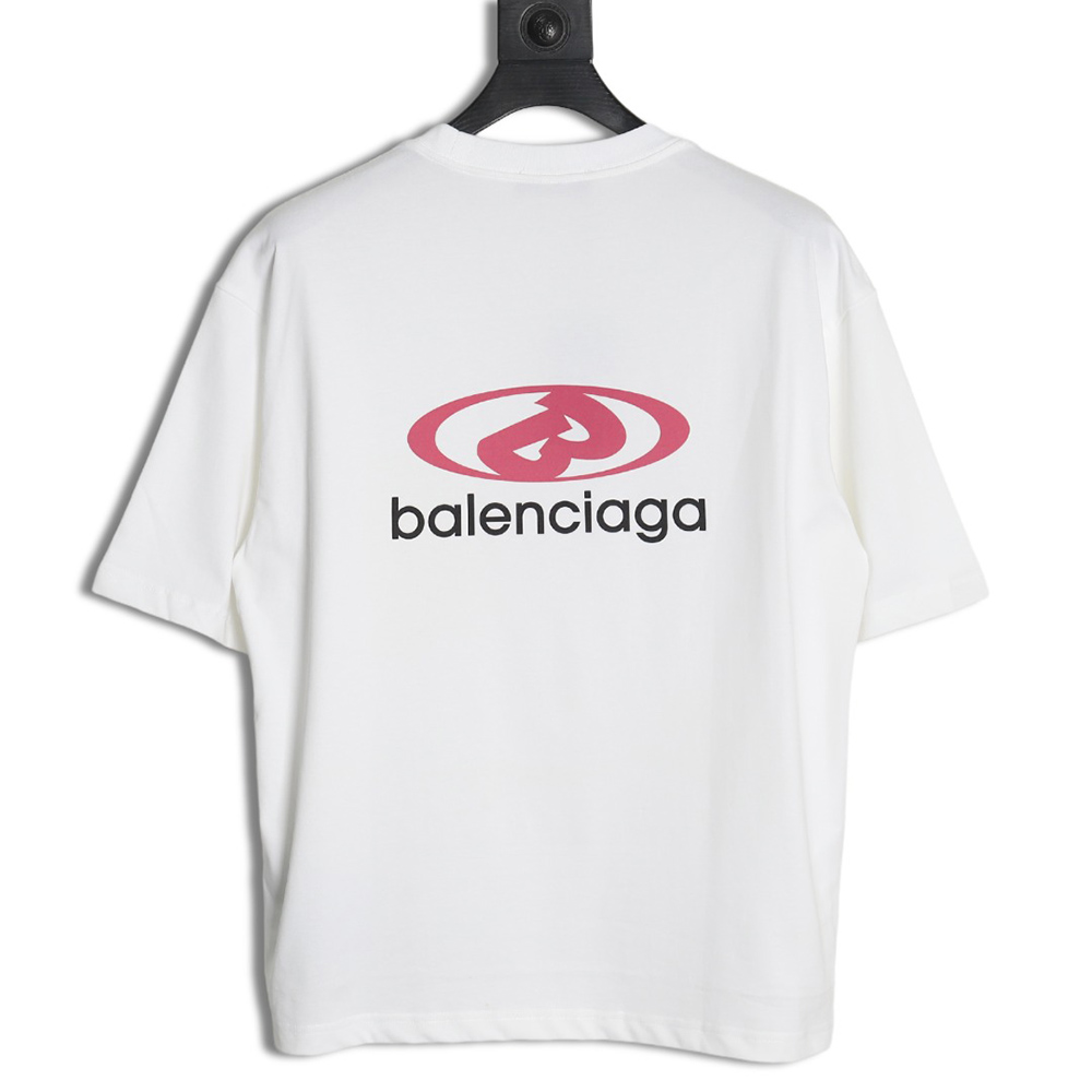 Balenciaga lettering print short sleeves