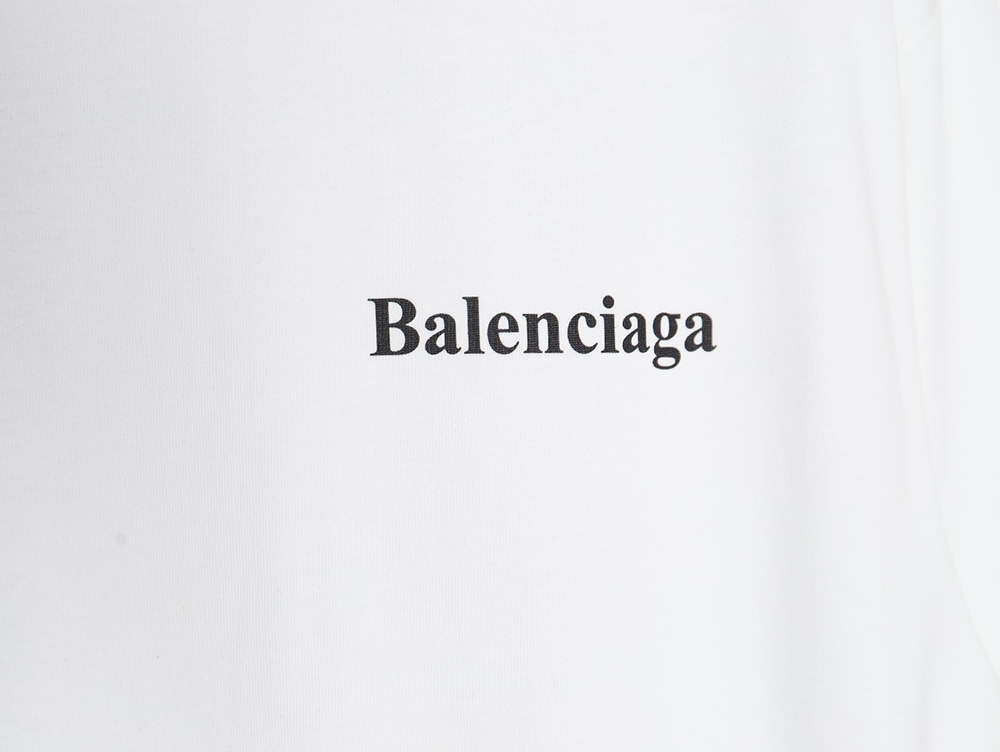 Balenciaga lettering print short sleeves