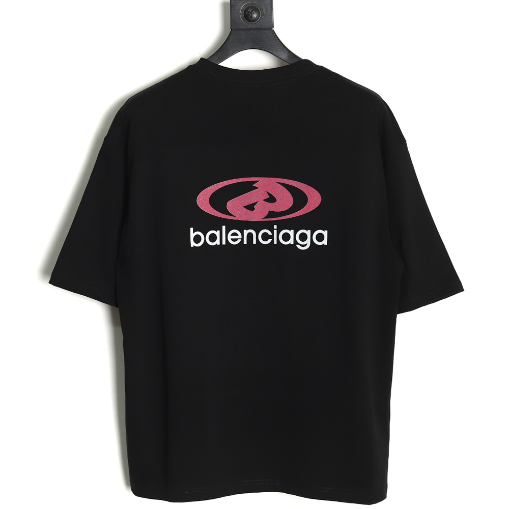 Balenciaga lettering print short sleeves TSK1