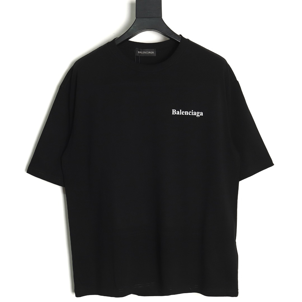 Balenciaga lettering print short sleeves TSK1