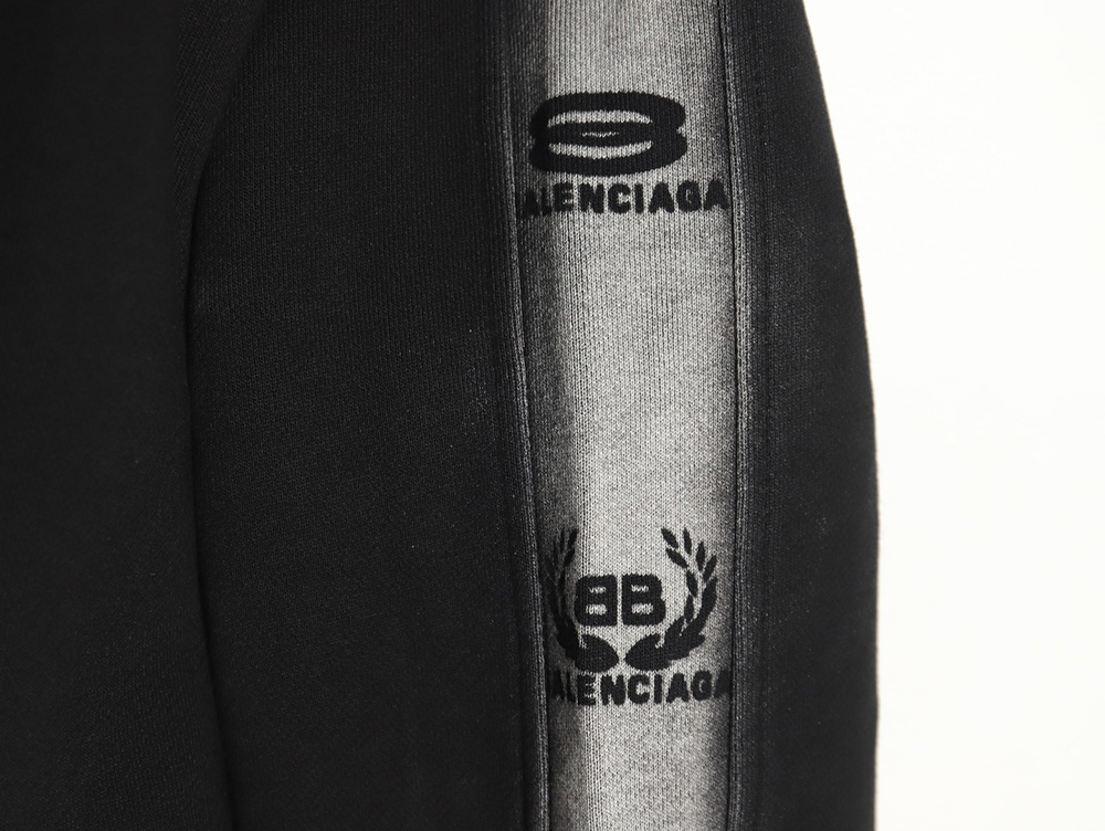 Balenciaga washed lock embroidered jacket