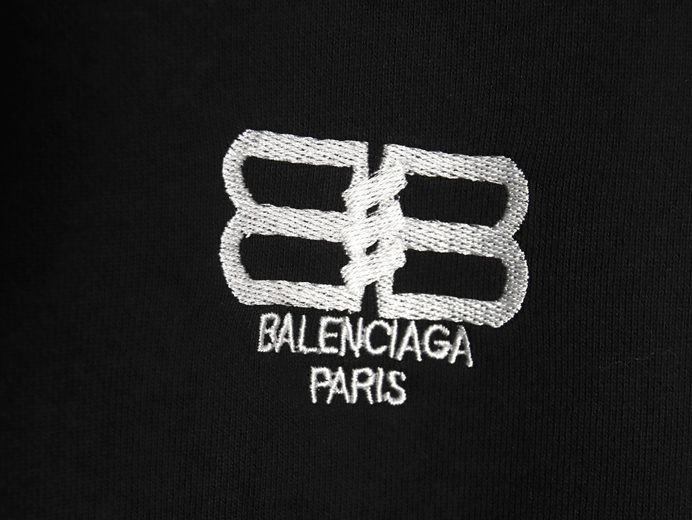 Balenciaga washed lock embroidered jacket