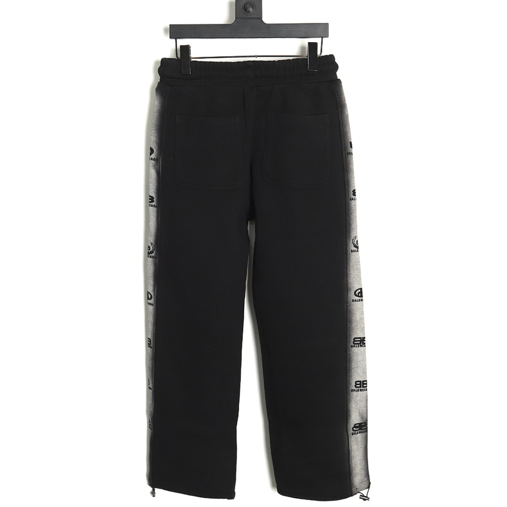 Balenciaga washed lock embroidered trousers