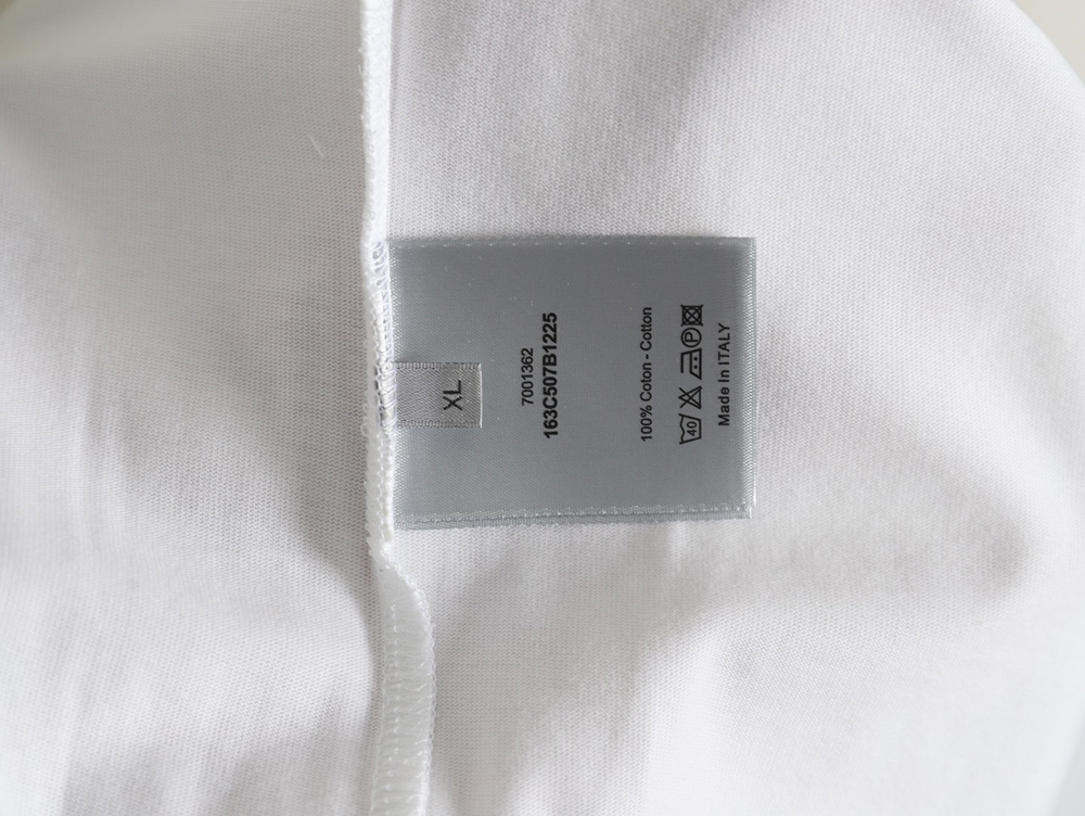 Dior letter print crew neck short sleeves