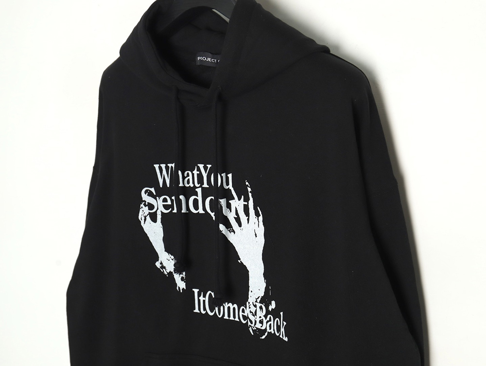 Grailz ghost hand print hoodie TSK1