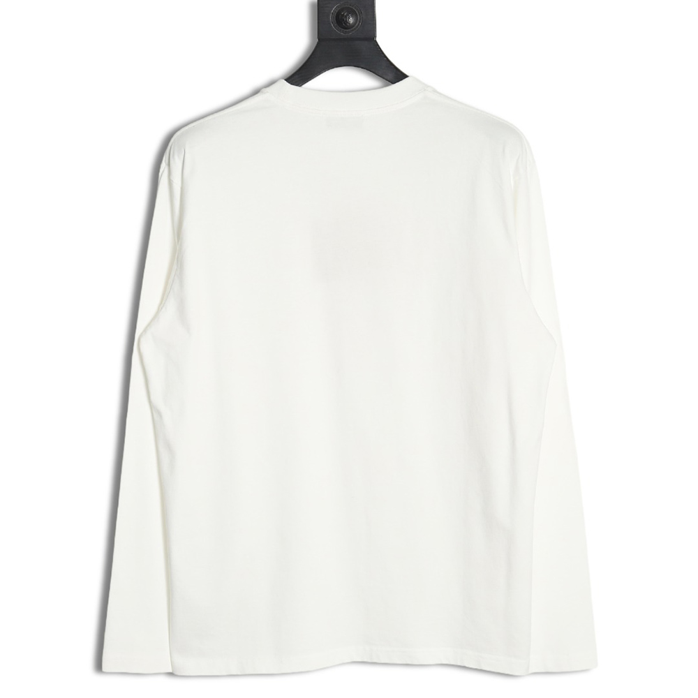 Miu Miu long-sleeved T-shirt with alphabet patchwork