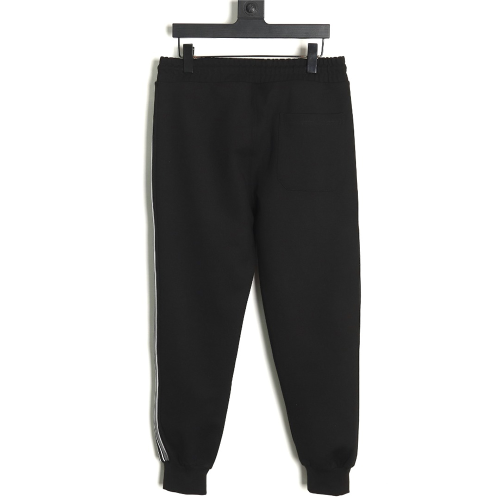 Prada pocket zip side weave trousers