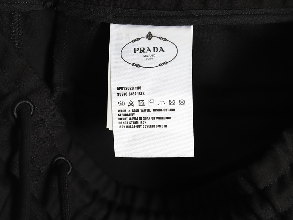 Prada side pocket lock cargo trousers