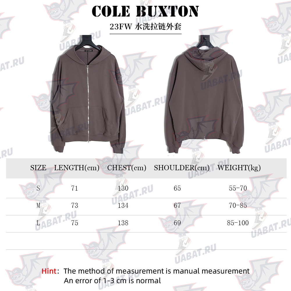 Cole Buxton Washed Zip Jacket