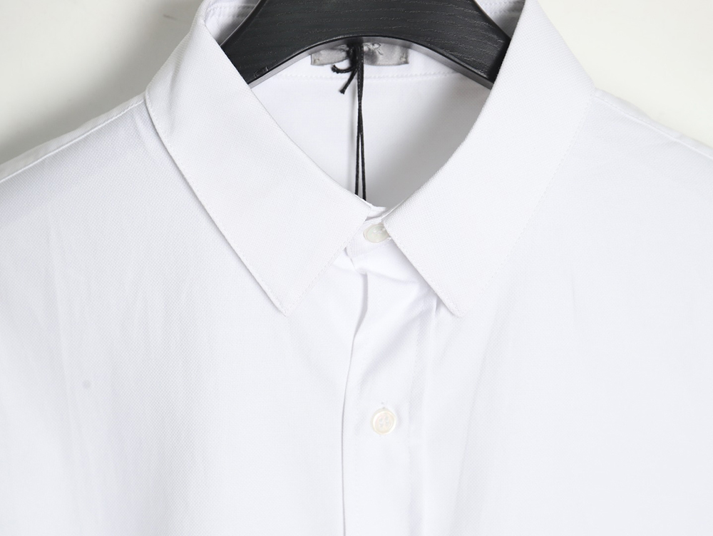 Dior short-sleeved shirt with heart embroidery on pockets