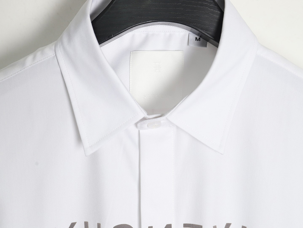 Givenchy flocked letter print shirt