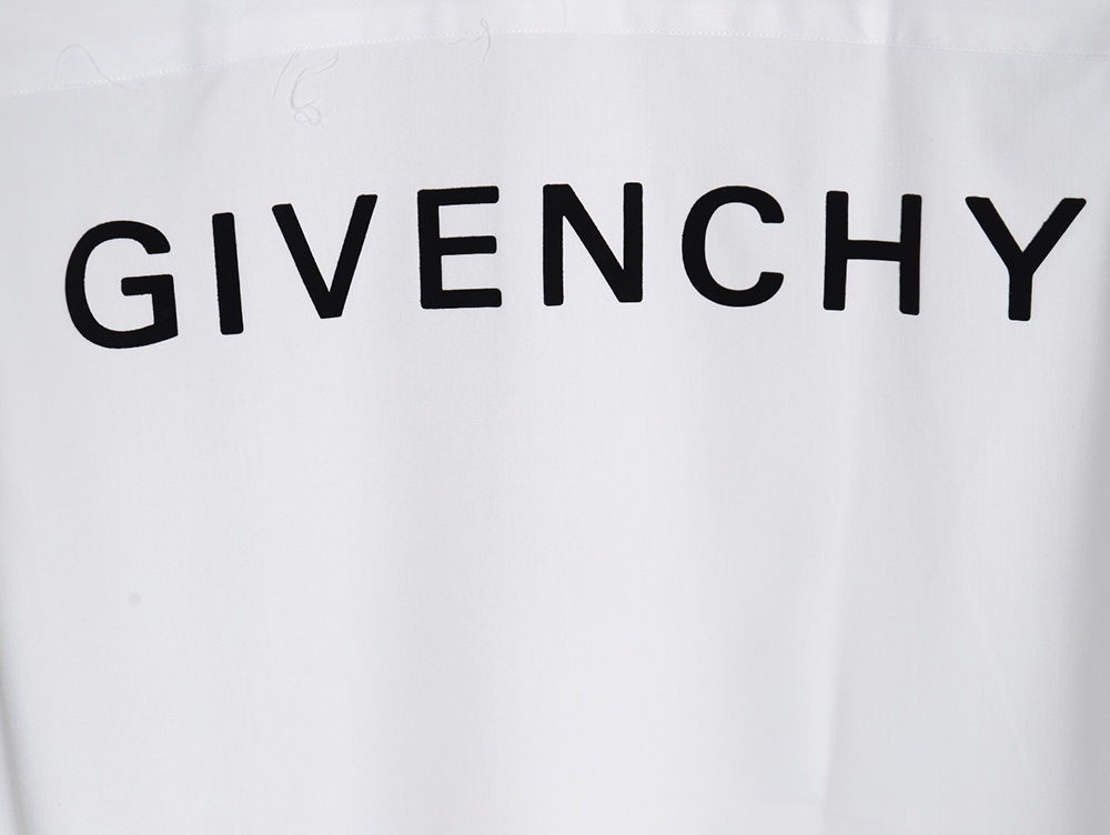 Givenchy flocked letter print shirt