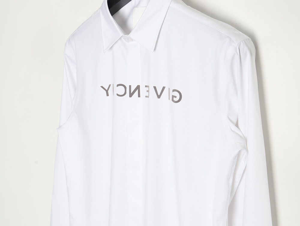 Givenchy flocked letter print shirt