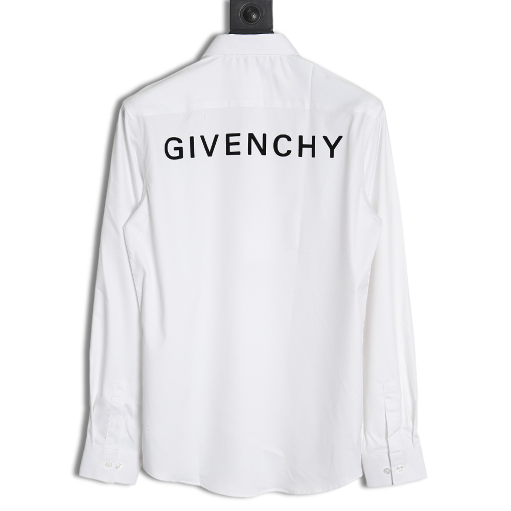 Givenchy flocked letter print shirt