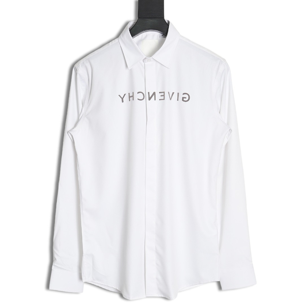 Givenchy flocked letter print shirt