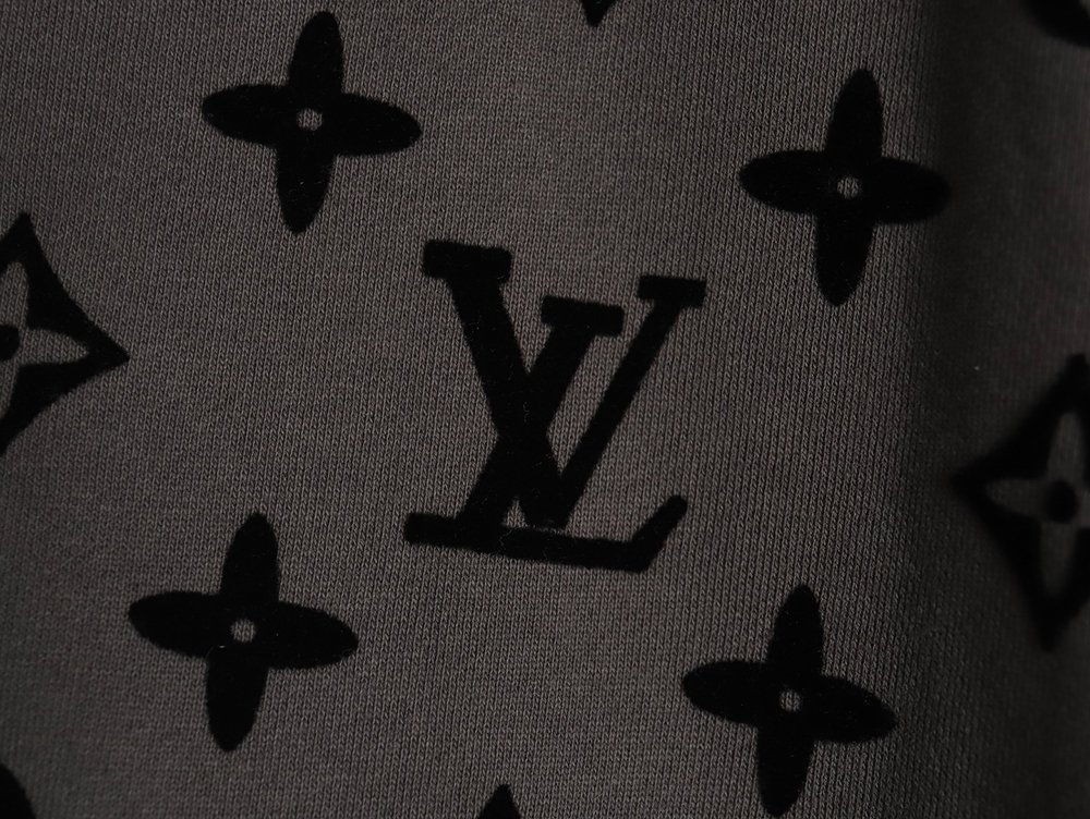 Louis Vuitton monogram flocked full-print logo shorts