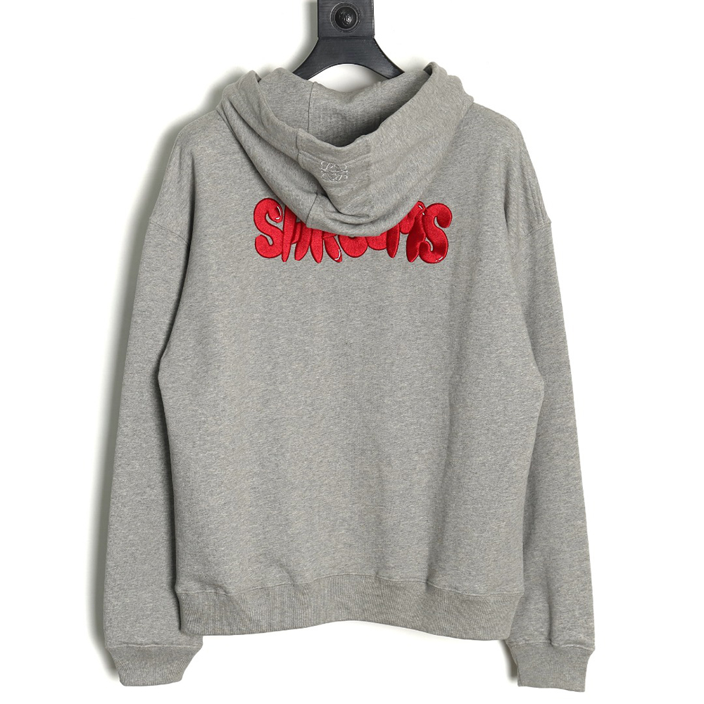 Loewe mushroom lettering embroidered hoodie