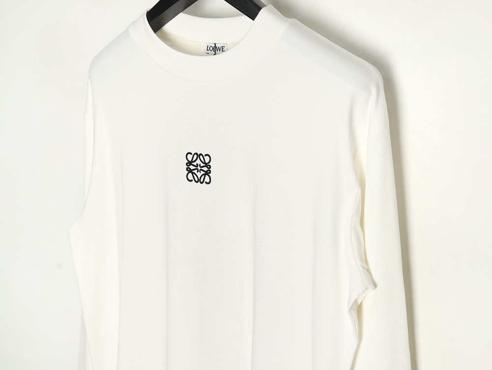 Loewe embroidered logo waffle long-sleeved T-shirt