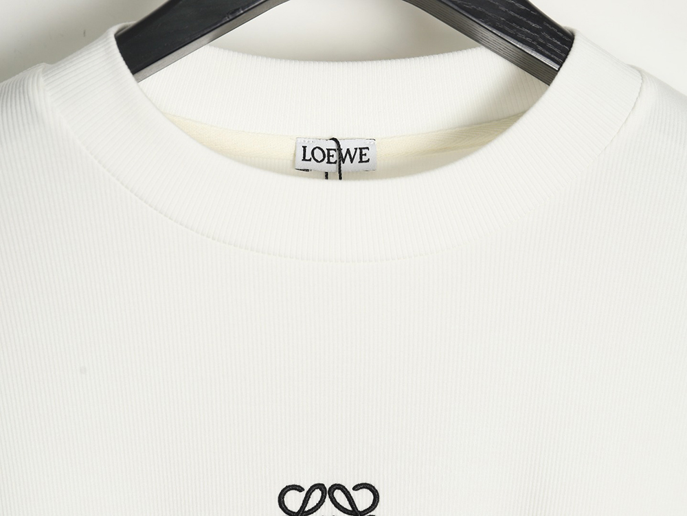 Loewe embroidered logo waffle long-sleeved T-shirt