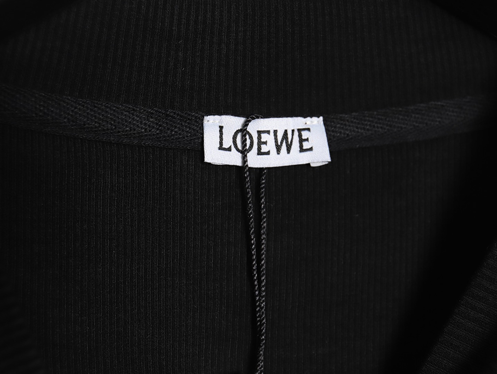 Loewe embroidered logo waffle long-sleeved T-shirt TSK1