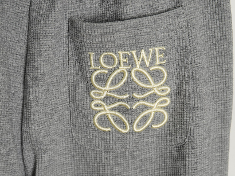 Loewe embroidered logo waffle trousers