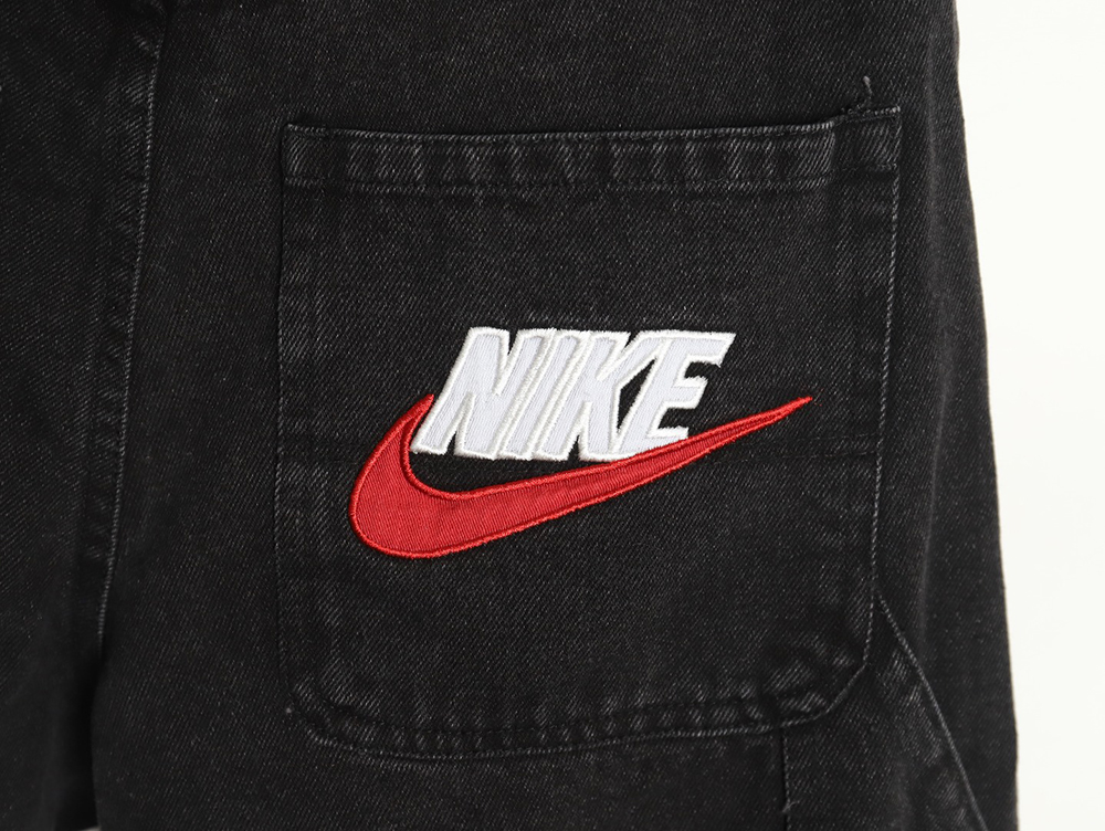 Nike & Supreme co-branded logo embroidered denim shorts TSK2