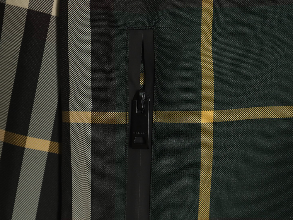 Burberry Check Horse Zip-Up Jacket