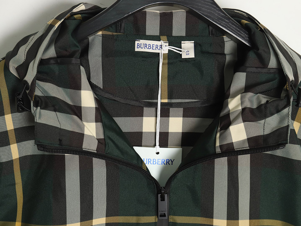 Burberry Check Horse Zip-Up Jacket